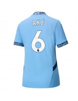 Manchester City Nathan Ake #6 Domácí Dres pro Dámské 2024-25 Krátký Rukáv